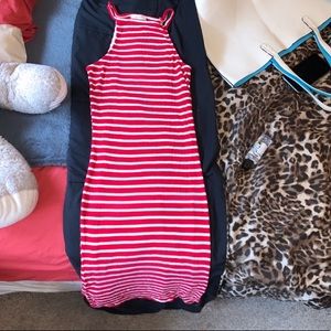Red & White Stripe Dress